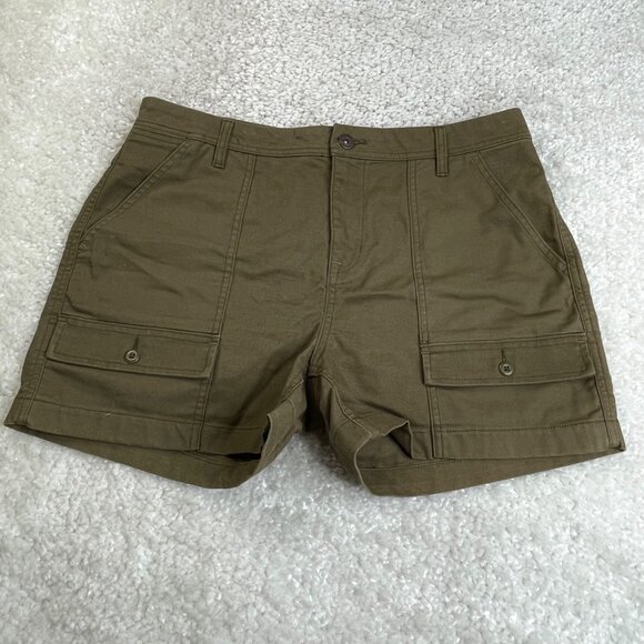 REI Trailsmith Hiking Canvas Shorts Olive Green - Picture 1 of 7